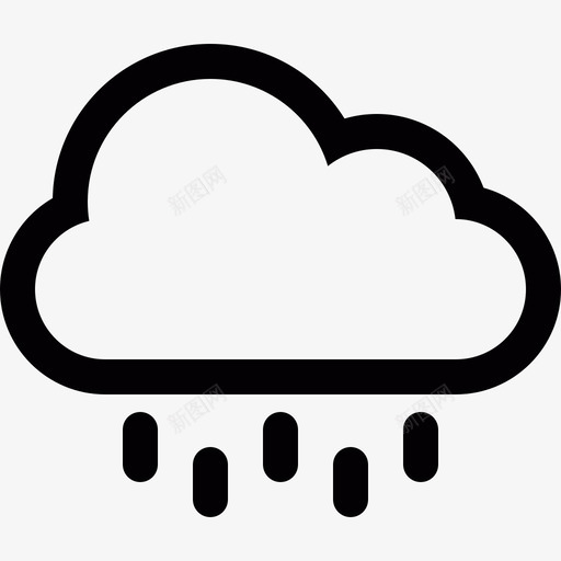 小雨雨天雨云图标svg_新图网 https://ixintu.com 天气 小雨 潮湿 雨云 雨天 雾