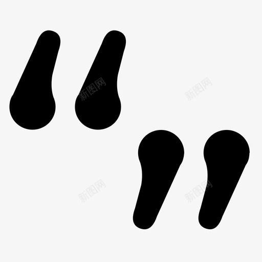 引号特定有标记图标svg_新图网 https://ixintu.com 对话 引号 有标记 格式 特定 突出显示 类型 重要