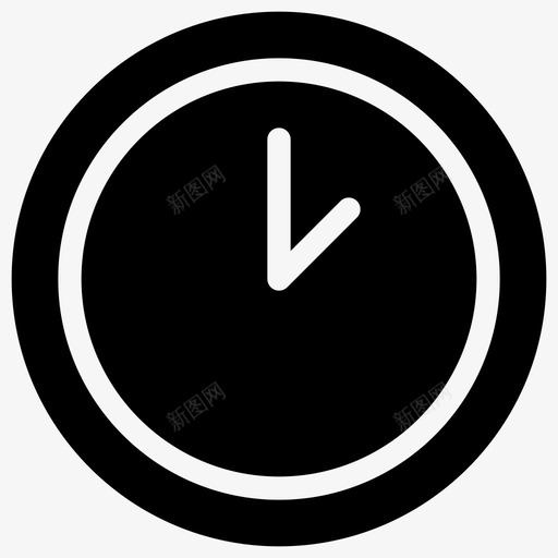时钟模拟小时图标svg_新图网 https://ixintu.com 分钟 小时 时钟 时间 模拟 秒 选择光标实心图标