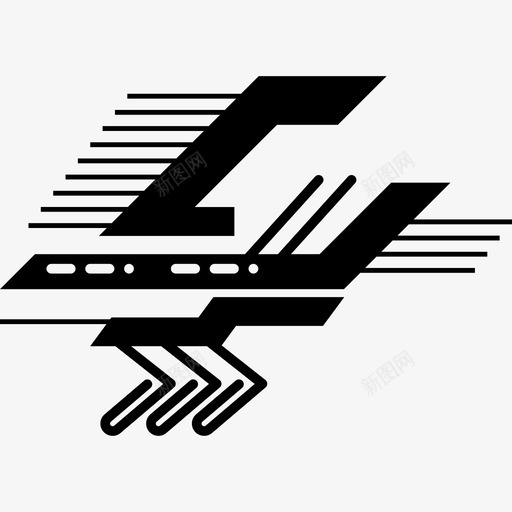 电子印刷电路细节技术电子元件图标svg_新图网 https://ixintu.com 技术 电子元件 电子印刷电路细节