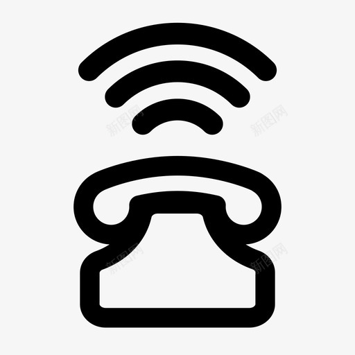 电话呼叫通信图标svg_新图网 https://ixintu.com 名片 呼叫 声音 电话 连接 通信 铃声