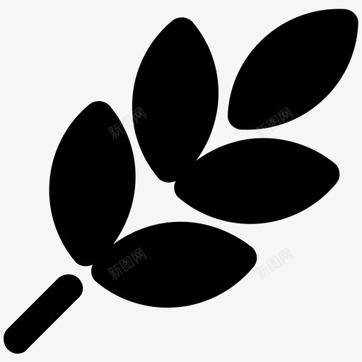 麦穗食物大胆的固体图标svg_新图网 https://ixintu.com 食物大胆的固体图标 麦穗