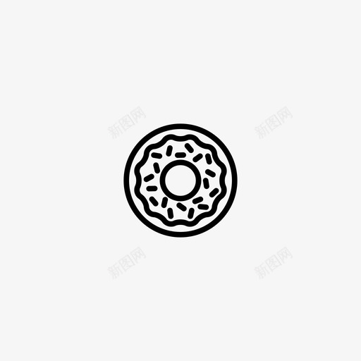 甜甜圈厨师警察图标svg_新图网 https://ixintu.com 不健康 厨师 圆形图标 油炸 甜甜 甜甜圈 糖 警察 食物