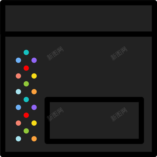 左侧栏网站用户图标svg_新图网 https://ixintu.com 左侧栏 浏览器 用户 界面 窗口 网站 设置 设计 软件