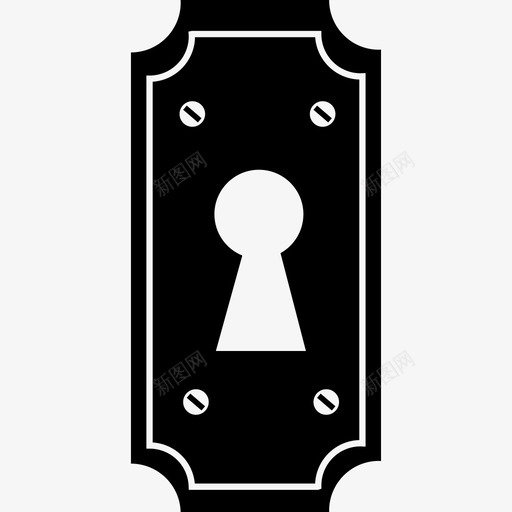 门的锁孔工具和器具锁孔图标svg_新图网 https://ixintu.com 工具和器具 锁孔 门的锁孔