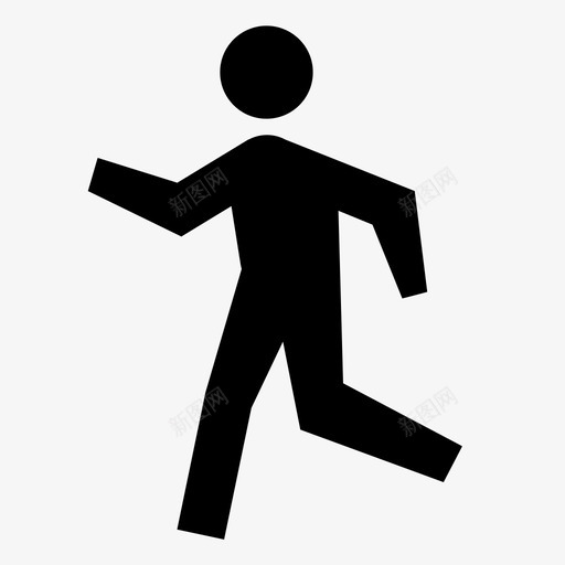 跑步者运动跑步图标svg_新图网 https://ixintu.com 慢跑 步行 活动 玩耍 穿越 跑步 跑步者 运动 锻炼