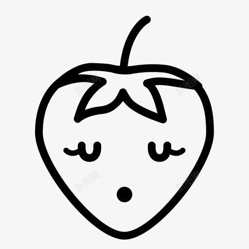 无语化身表情符号图标svg_新图网 https://ixintu.com 化身 安静 无语 沉思 沉默 瑞典语 笑脸草莓 脸 草莓 表情符号