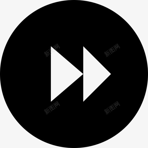 快进快退播放器控制图标svg_新图网 https://ixintu.com 听 圈 快进 快退 播放器控制 暂停 跳过 音频