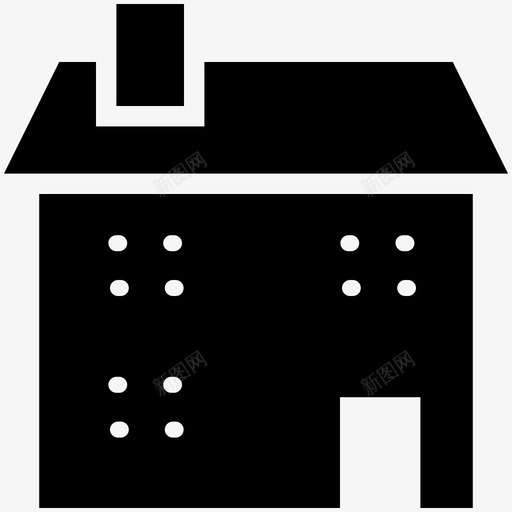 房子院子别墅图标svg_新图网 https://ixintu.com 别墅 卧室 家 家庭 小屋 屋顶 工程酷矢量图标 庇护所 房子 院子