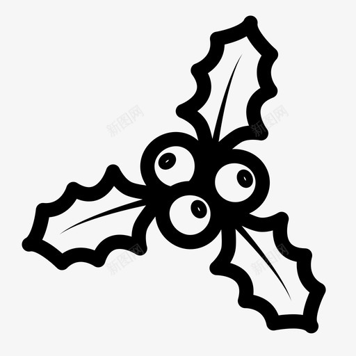 冬青植物装饰品图标svg_新图网 https://ixintu.com 假日 冬青 圣诞图标 圣诞节 挂 植物 红色 绿色 节日 装饰 装饰品