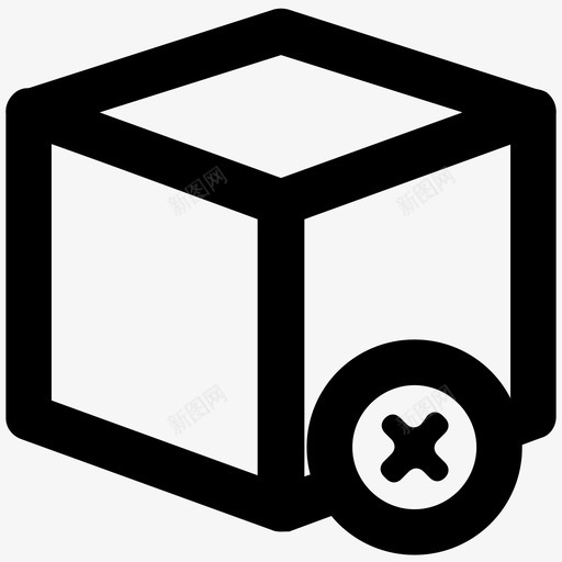 取消交货删除交货箱图标svg_新图网 https://ixintu.com 交货箱 删除 取消交货 拒绝 拒绝交货 退货 逻辑交货粗体线图标 重新交货 错误交货