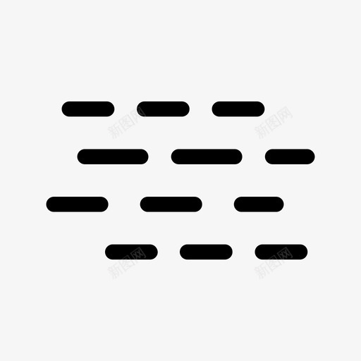 雾预报难看图标svg_新图网 https://ixintu.com 不清楚 天气 没有能见度 烟雾 难看 雾 霾 预报