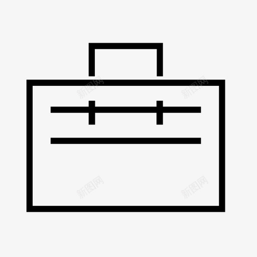 手提箱旅行袋行李图标svg_新图网 https://ixintu.com 公文包 工作包 手提箱 支架 旅行袋 行李 行李架 附件箱