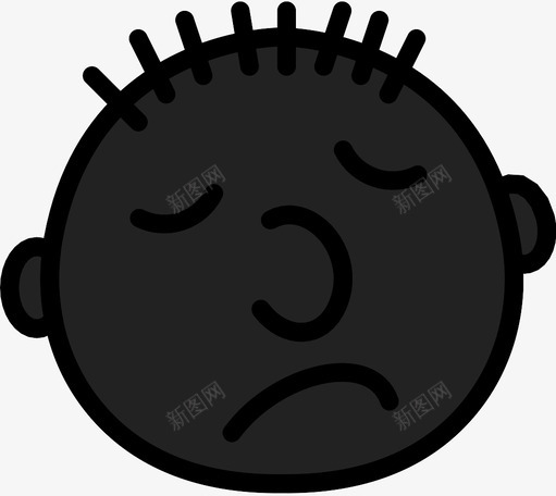哭泣宝贝表情符号图标svg_新图网 https://ixintu.com 不安 哭泣 宝贝 心烦 悲伤 眼泪 脸 表情符号