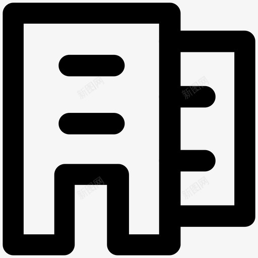 公寓建筑城市建筑图标svg_新图网 https://ixintu.com 住宅公寓 公寓 出租 单元 城市建筑 建筑 建筑粗体线图标 房间 租赁