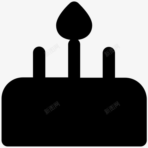 蛋糕庆典和派对大胆的实心图标svg_新图网 https://ixintu.com 庆典和派对大胆的实心图标 蛋糕