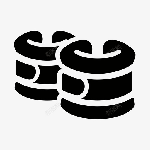 脚踝重量带锻炼健身图标svg_新图网 https://ixintu.com 健康 健身 力量行走 脚踝重量带 腕带 训练 锻炼