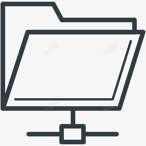 网络文件夹搜索引擎优化和互联网营销线图标svg_新图网 https://ixintu.com 搜索引擎优化和互联网营销矢量线图标 网络文件夹