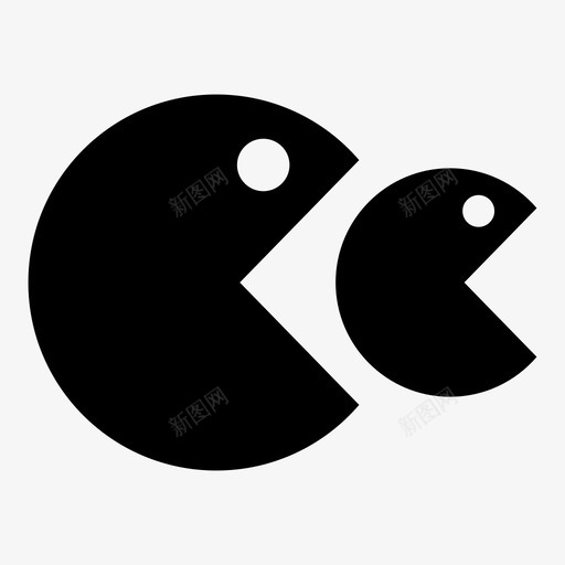 食物链馅饼pacman图标svg_新图网 https://ixintu.com pacman 世代 吃 大 游戏 补充 闷 队形 食物链 馅饼