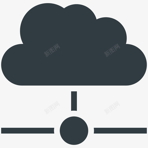 云网络通讯酷标图标svg_新图网 https://ixintu.com 云网络 通讯酷矢量图标