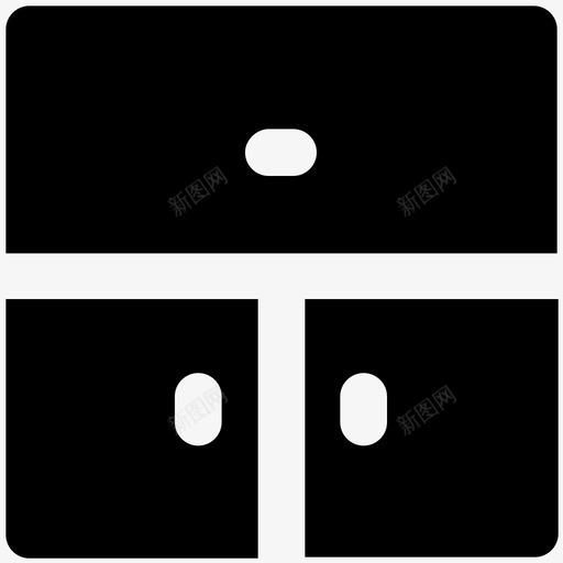 抽屉建筑和家具大胆的实心图标svg_新图网 https://ixintu.com 建筑和家具大胆的实心图标 抽屉