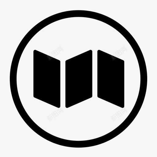 地图地点传单图标svg_新图网 https://ixintu.com 传单 图表 圆形白色基本用户界面集2 地图 地标 地点 城市 小册子 平面图 方向 距离