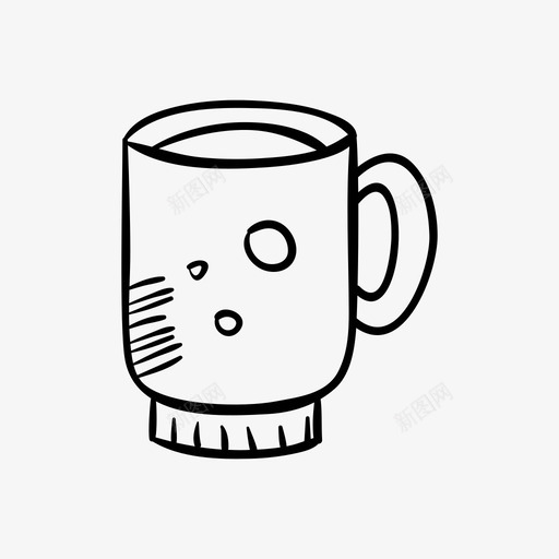 一杯可可茶甜品图标svg_新图网 https://ixintu.com 一杯可可 冬天 咖啡 杯子杯子 热饮 牛奶 甜品 美味 茶 马克杯