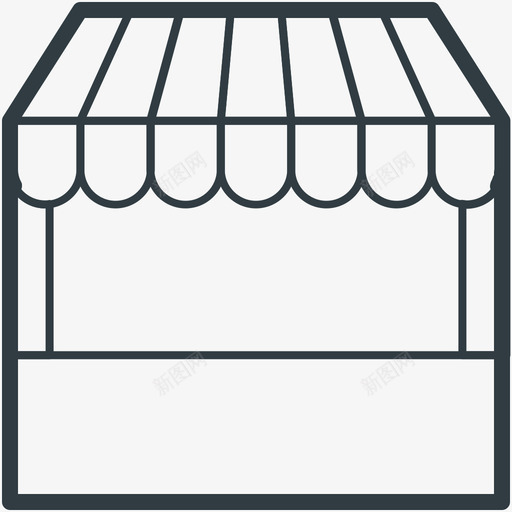 信息亭食物线图标svg_新图网 https://ixintu.com 信息亭 食物矢量线图标