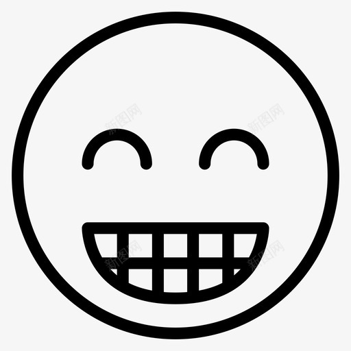 微笑化身光束图标svg_新图网 https://ixintu.com 光束 化身 平滑的情绪 微笑 快乐 情绪 柴郡猫 脸