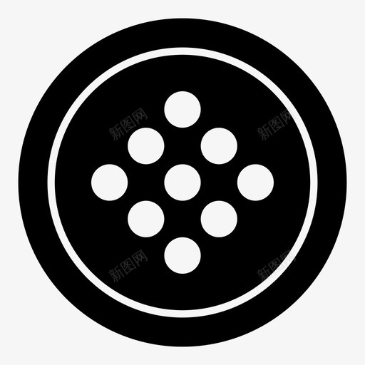 纽扣佩带鞋钉图标svg_新图网 https://ixintu.com 佩带 扣眼 拉链 按扣 纽扣 衣服纽扣 裤子 鞋钉