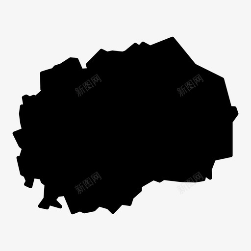 马其顿东南欧导航图标svg_新图网 https://ixintu.com paeonian 世界地图字形 东南欧 位置 内陆 古希腊语 国家形状 地图 导航 马其顿