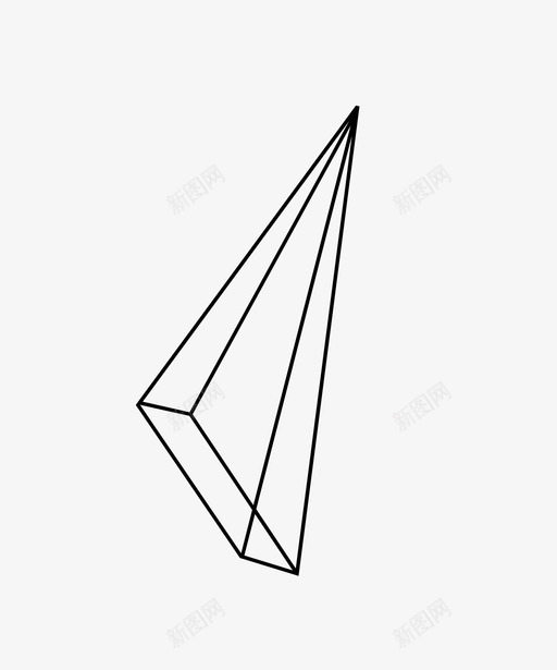 几何形状三维角度图标svg_新图网 https://ixintu.com 三维 三角形 几何形状 尺寸 数学 角度 设计 轮廓