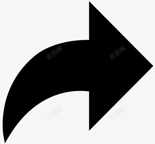 右符号信号图标svg_新图网 https://ixintu.com 信号 前进 医院 右 指示 方向 符号 箭头 箭头实心 系统 道路