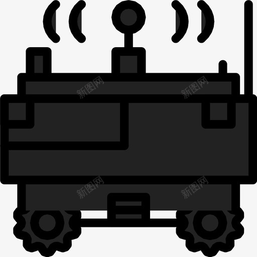 月球车太空机器人图标svg_新图网 https://ixintu.com 大爆炸 天文学 太空 探索 月球车 机器人 美国航天局 记录 车辆