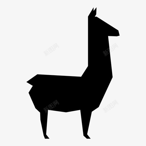 美洲驼美洲羊驼肉和驮畜图标svg_新图网 https://ixintu.com 动物 南美洲 南美骆驼 安第斯文化 放牧 牲畜 美洲羊驼 美洲驼 肉和驮畜