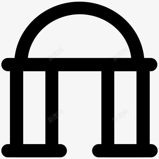 陵墓休息房地产图标svg_新图网 https://ixintu.com 伊斯兰建筑 休息 历史建筑 墓葬 墓葬建筑 尸体 建筑粗体线条图标 房地产 金字塔 陵墓