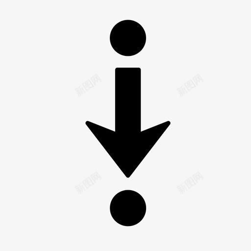 移动交替箭头图标svg_新图网 https://ixintu.com 交替 向下 固定 底部 更改 滚动 移动 箭头
