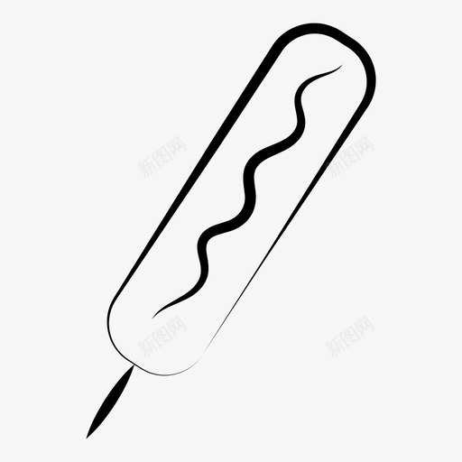 玉米狗嘉年华马戏团图标svg_新图网 https://ixintu.com 冰淇淋 嘉年华 垃圾食品 快餐 玉米狗 甜点 甜食 请客 马戏团