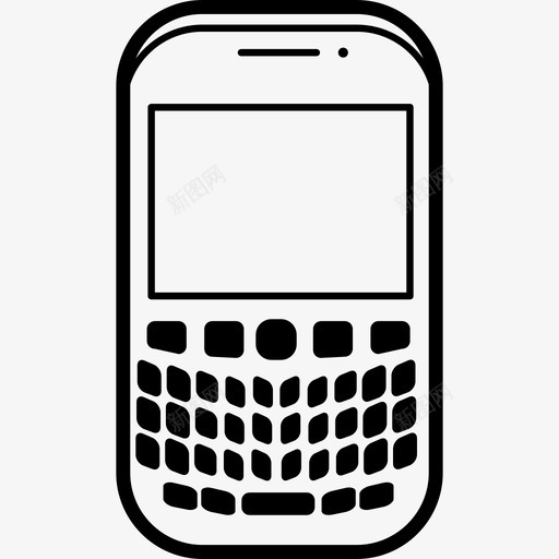 手机流行型号黑莓曲线工具用具流行手机图标svg_新图网 https://ixintu.com 工具用具 手机流行型号黑莓曲线 流行手机