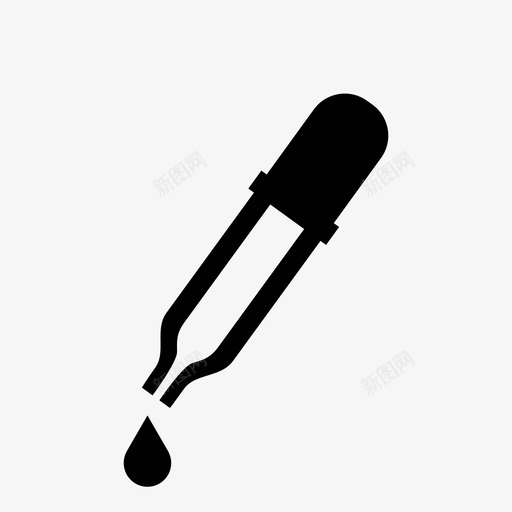 医疗卫生滴管图标svg_新图网 https://ixintu.com 医疗卫生滴管