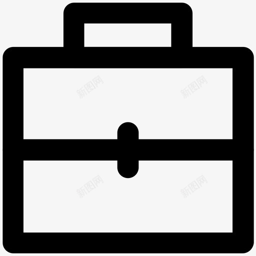 公文包商业加粗线图标svg_新图网 https://ixintu.com 公文包 商业加粗线图标