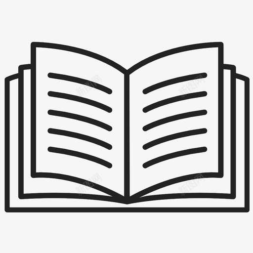 书翻页阅读图标svg_新图网 https://ixintu.com 书 学习 学校 翻页 课文 阅读