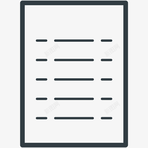 提要文本业务线图标svg_新图网 https://ixintu.com 业务矢量线图标 提要文本