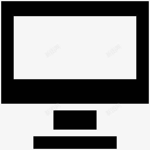 显示器科技酷标图标svg_新图网 https://ixintu.com 显示器 科技酷矢量图标