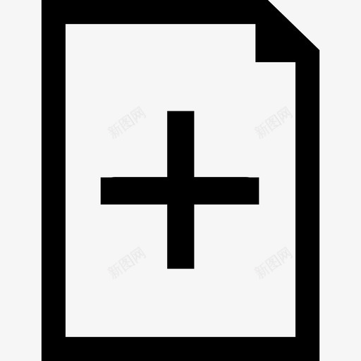 添加文档界面符号数据图标svg_新图网 https://ixintu.com 数据图标 添加文档界面符号