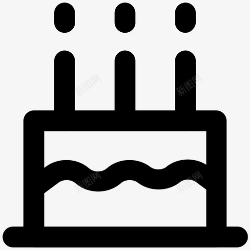 蛋糕面团小餐馆图标svg_新图网 https://ixintu.com 周年纪念日 奶酪 小餐馆 带蜡烛的蛋糕 庆典和派对粗体线条图标 生日蛋糕 糕点 蛋糕 蜡烛 面包 面团