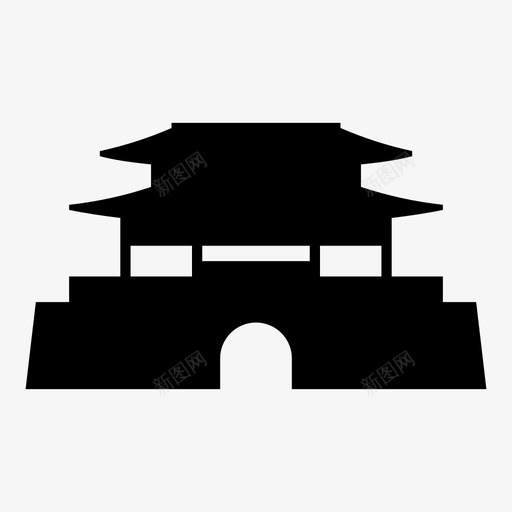 大东门寺庙平壤图标svg_新图网 https://ixintu.com 亚洲 亚洲首都 古代 地标 大东门 寺庙 平壤 建筑 朝鲜