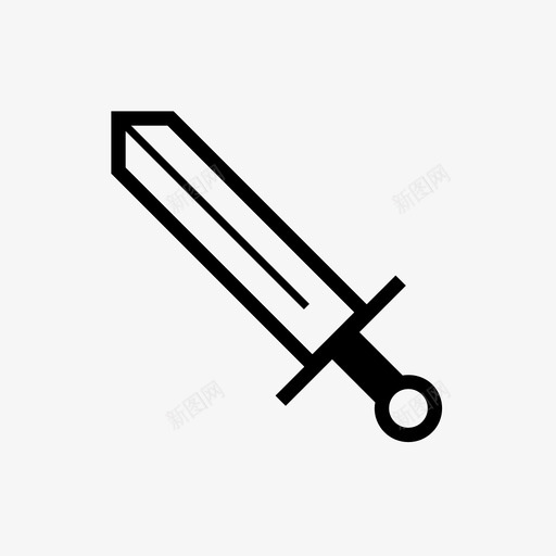 剑防御战斗图标svg_新图网 https://ixintu.com 刀 剑 战斗 武器 王子 石头 防御 骑士