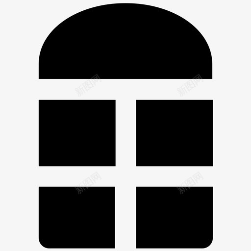 住宅入口建筑和家具醒目的实心图标svg_新图网 https://ixintu.com 住宅入口 建筑和家具醒目的实心图标