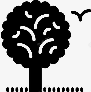 自然树木植物图标图标icon 自然树木植物图标图标